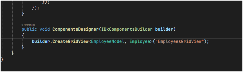 Create a GridView for Employees